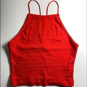 Pacsun Red Halter Tank Top